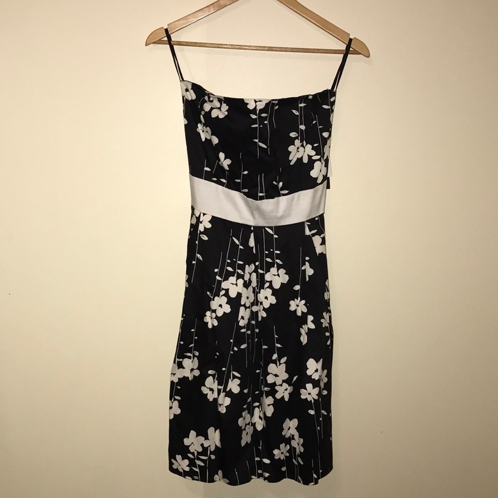Strapless floral dress